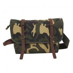 Rothco Vintage Canvas Explorer Shoulder Bag with Leather Accents